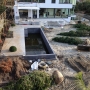 construction jardin privé avec un drainage
